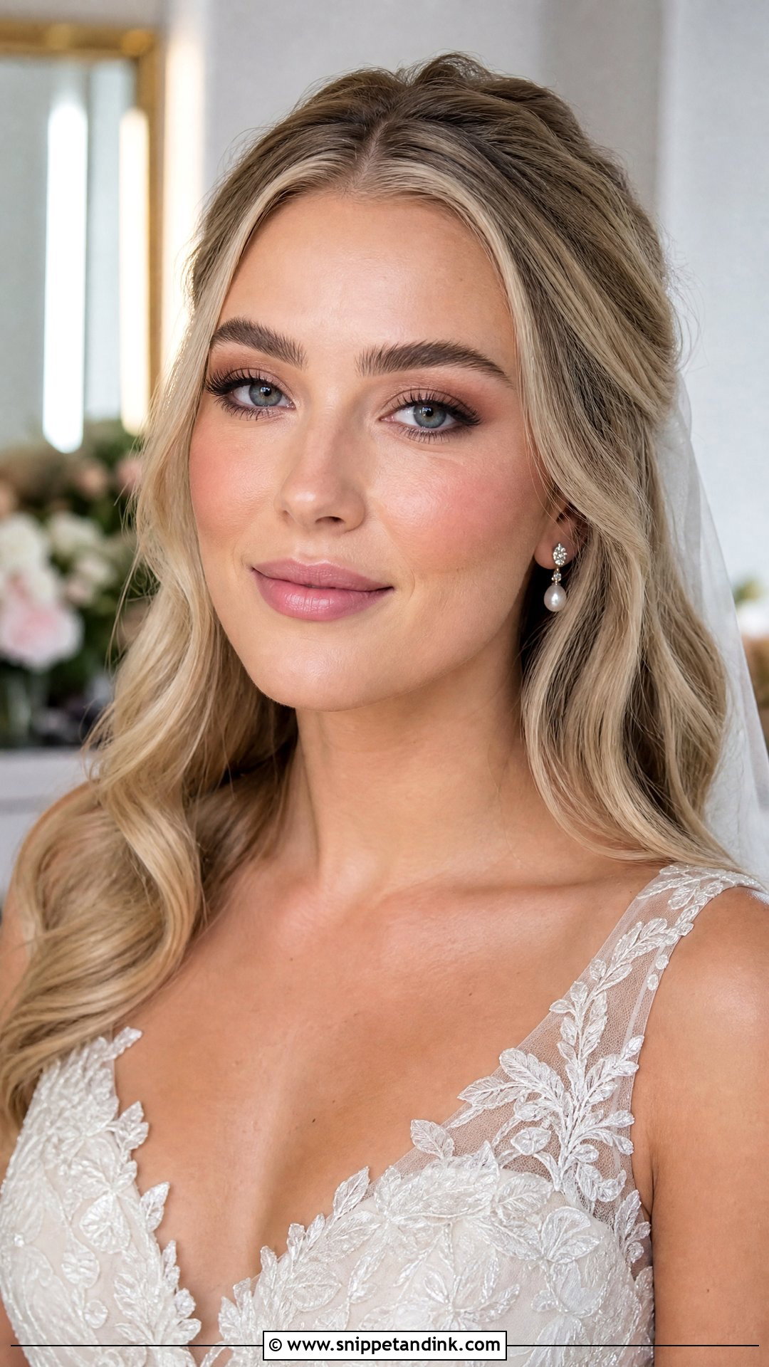 Clean Girl Bridal Makeup With Fluffy Brows - Snippet and Ink - 20 Clean Girl Bridal Makeup Ideas