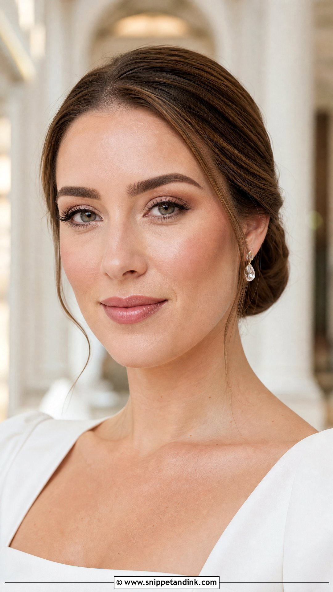 Clean Girl Bridal Makeup With Matte Skin - Snippet and Ink - 20 Clean Girl Bridal Makeup Ideas