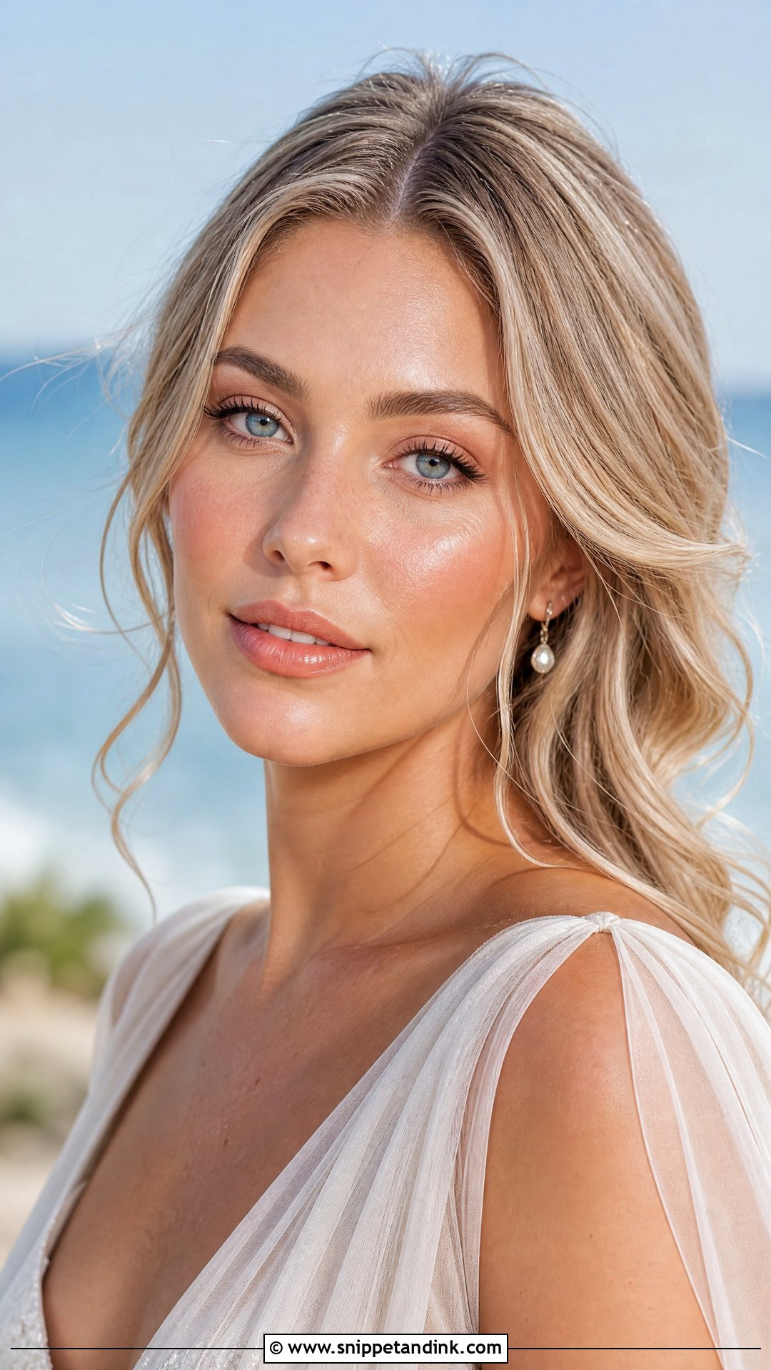 Clean Girl Wedding Makeup For Blue Eyes - Snippet and Ink - 20 Clean Girl Wedding Makeup Ideas