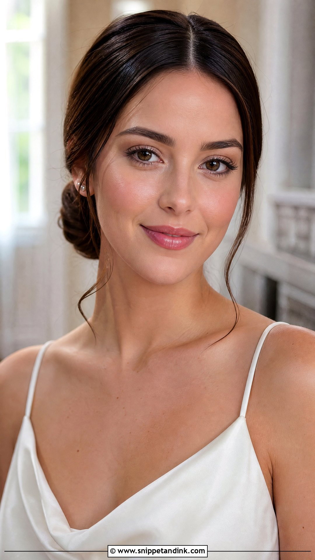 Clean Girl Wedding Makeup For Brunettes - Snippet and Ink - 20 Wedding Makeup Dark Hair Ideas
