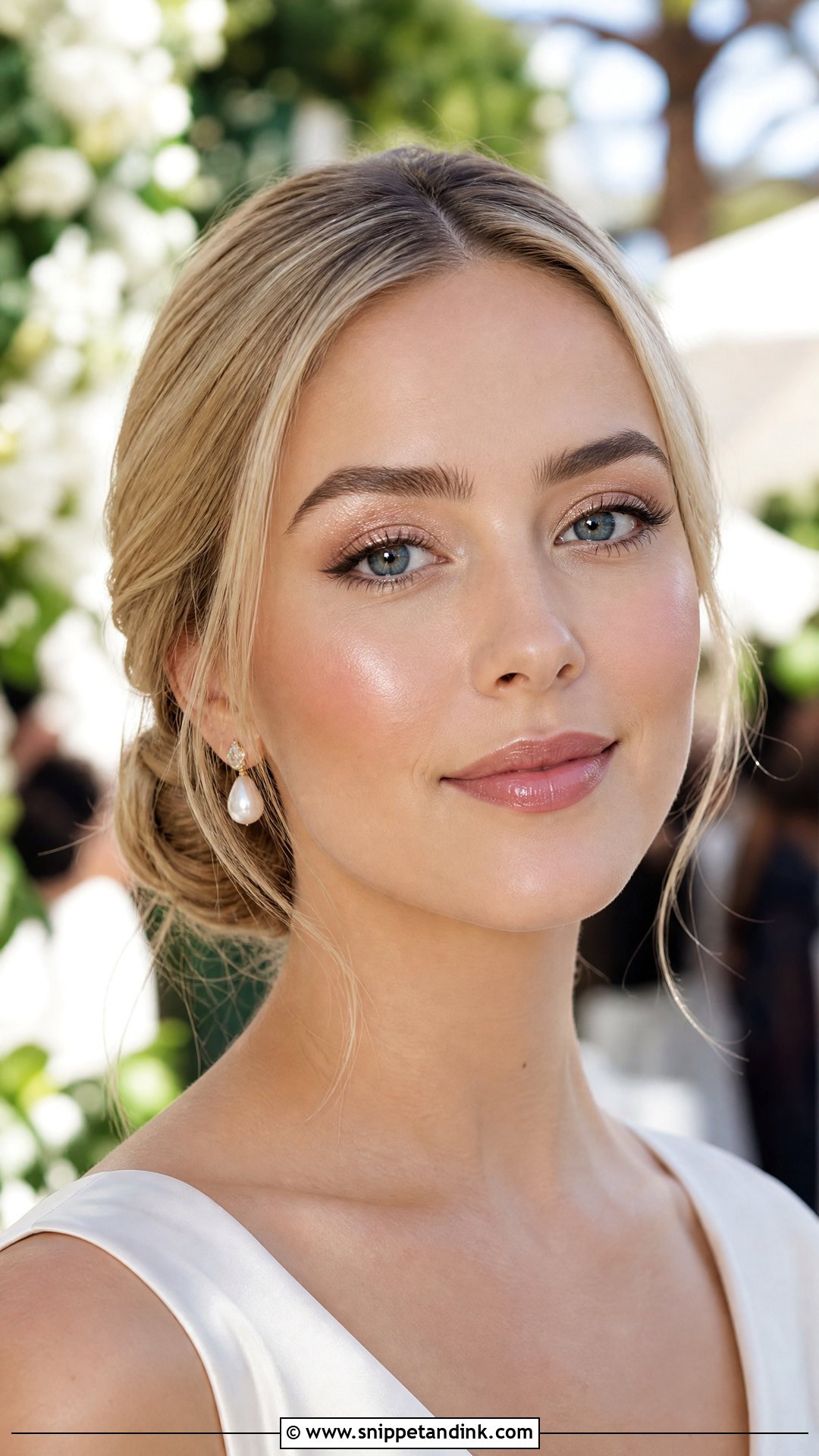 Clean Girl Wedding Makeup With Dewy Skin - Snippet and Ink - 20 Clean Girl Wedding Makeup Ideas