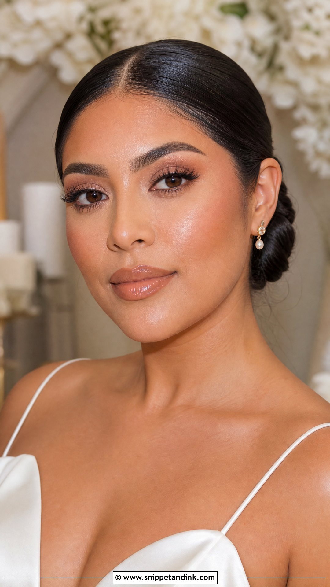 Clean Girl Wedding Makeup With Latte Tones - Snippet and Ink - 20 Clean Girl Wedding Makeup Ideas