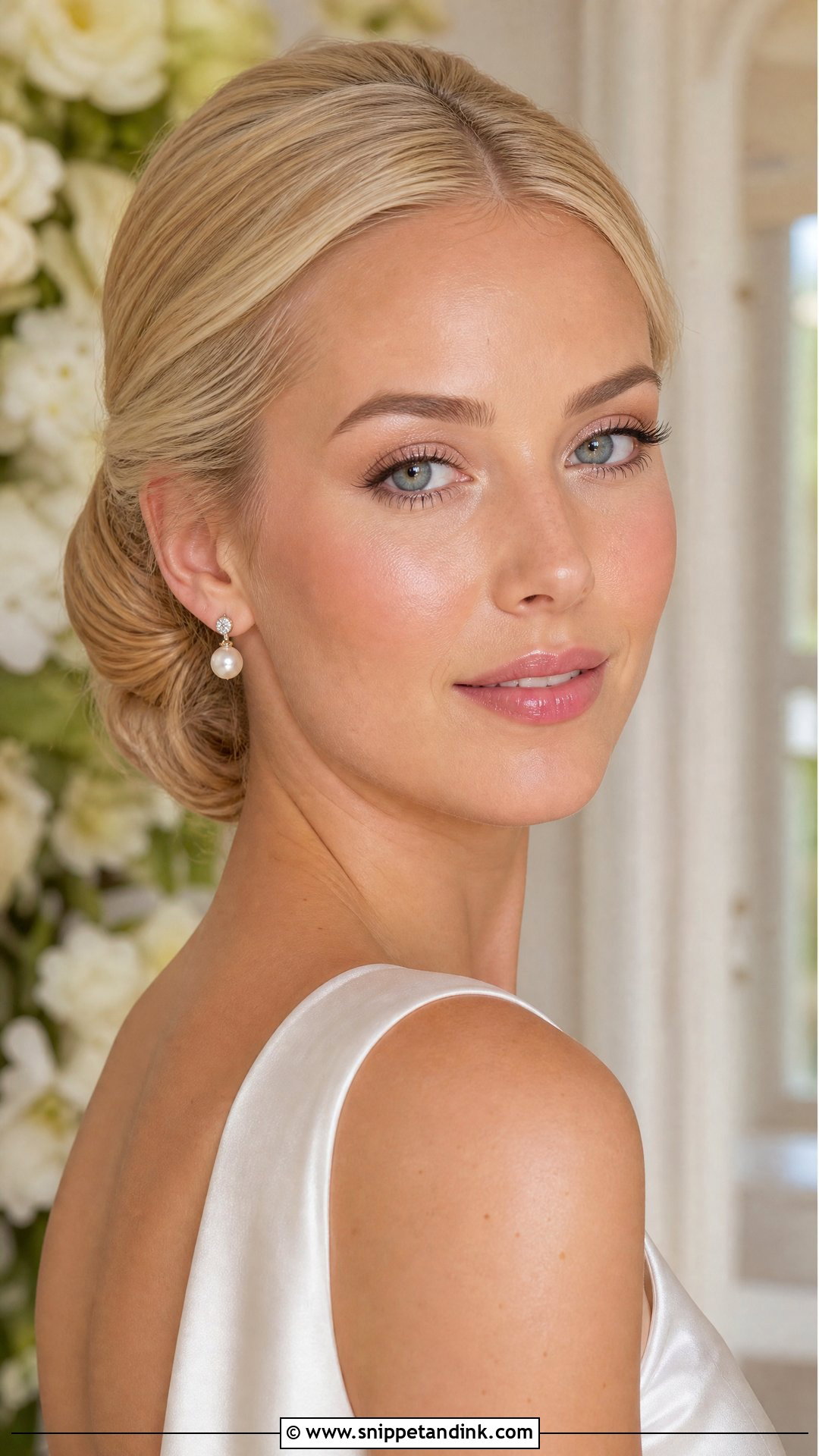 Clean Girl Wedding Makeup With Pearl Glow - Snippet and Ink - 20 Clean Girl Wedding Makeup Ideas