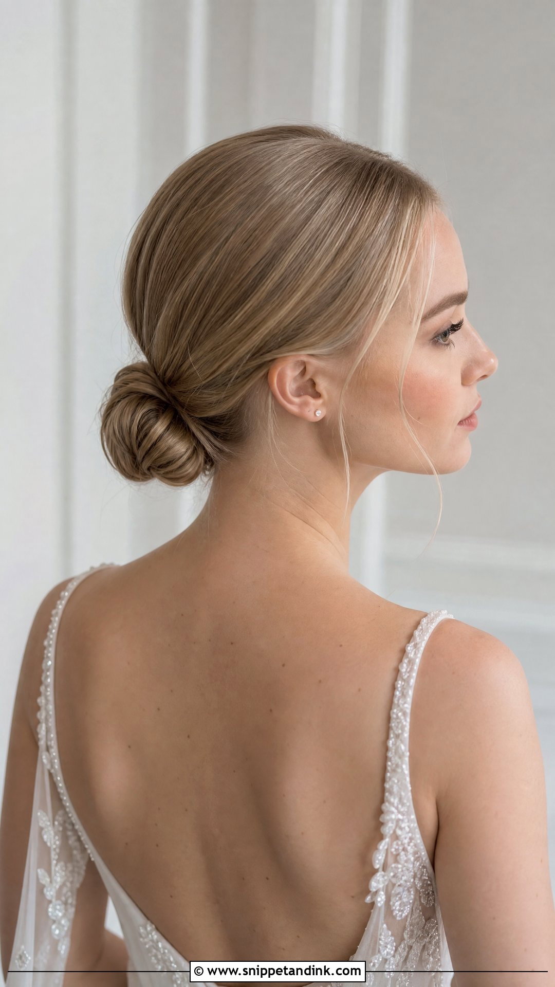 Clean Wedding Bun For Thin Hair - Snippet and Ink - 15 Clean Wedding Bun Ideas