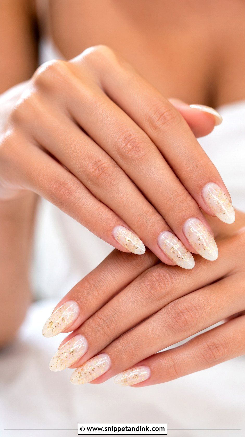 Clear Acrylic Bridesmaid Nails With White Florals - Snippet and Ink - 20 Acrylic Bridesmaid Wedding Nails