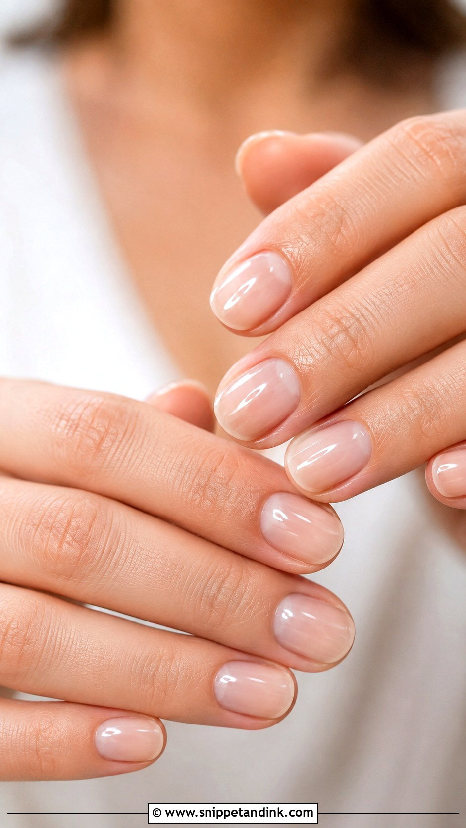 Clear Gloss Bridal Nails - Snippet and Ink - 20 Bridal Nail Polish Ideas