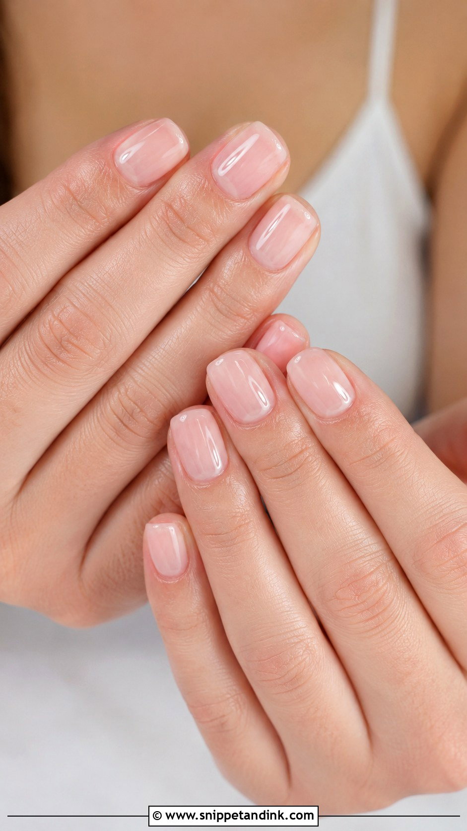 Clear Gloss Bridesmaid Wedding Nails - Snippet and Ink - 20 Bridesmaids Wedding Nails