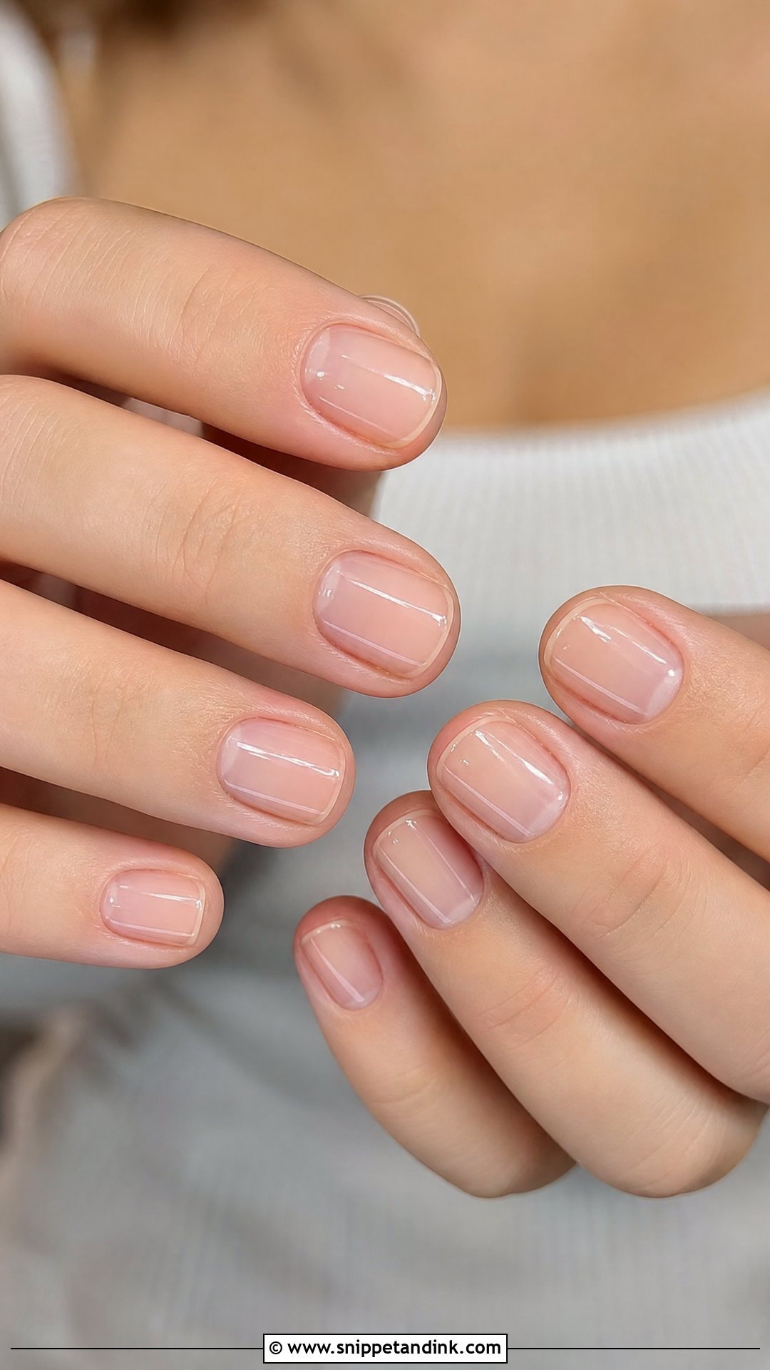 Clear Gloss Bridesmaid Wedding Nails - Snippet and Ink - 20 Bridesmaid Wedding Nails Ideas