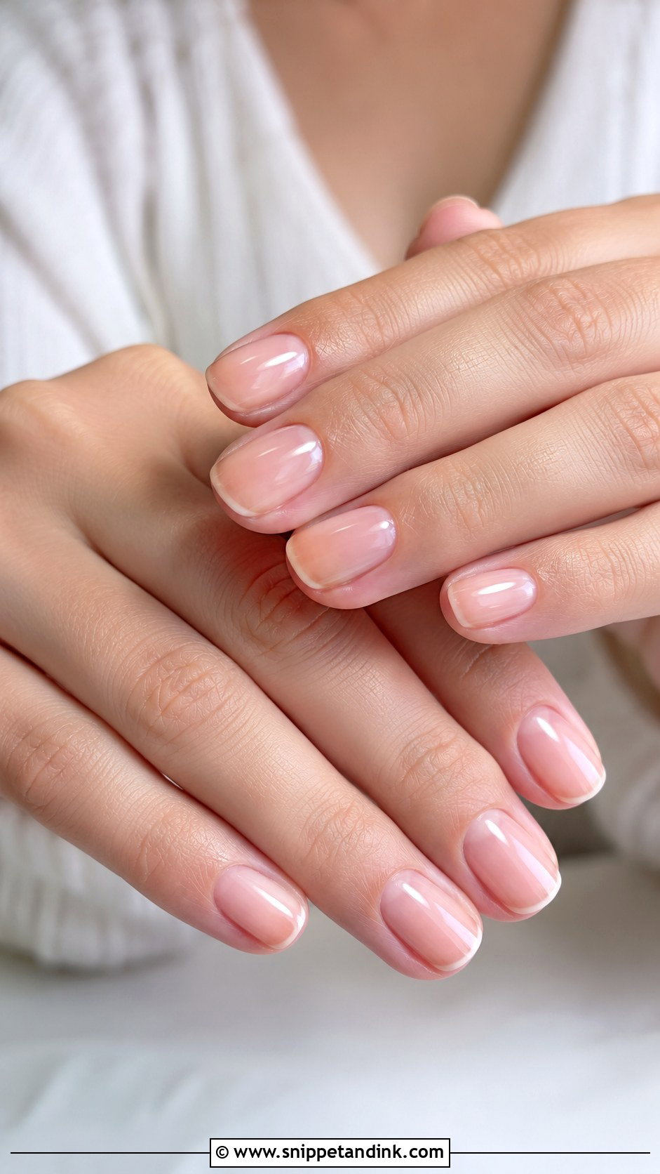 Clear Gloss Wedding Nails - Snippet and Ink - 20 Subtle Wedding Nails
