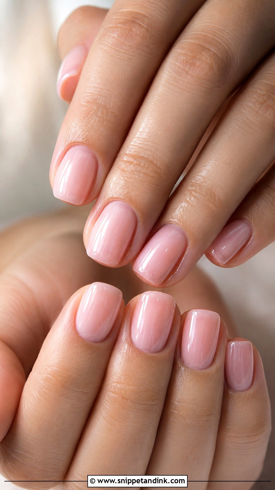 Clear Glossy Bridal Nails - Snippet and Ink - 20 Nail Art for Marriage Ideas