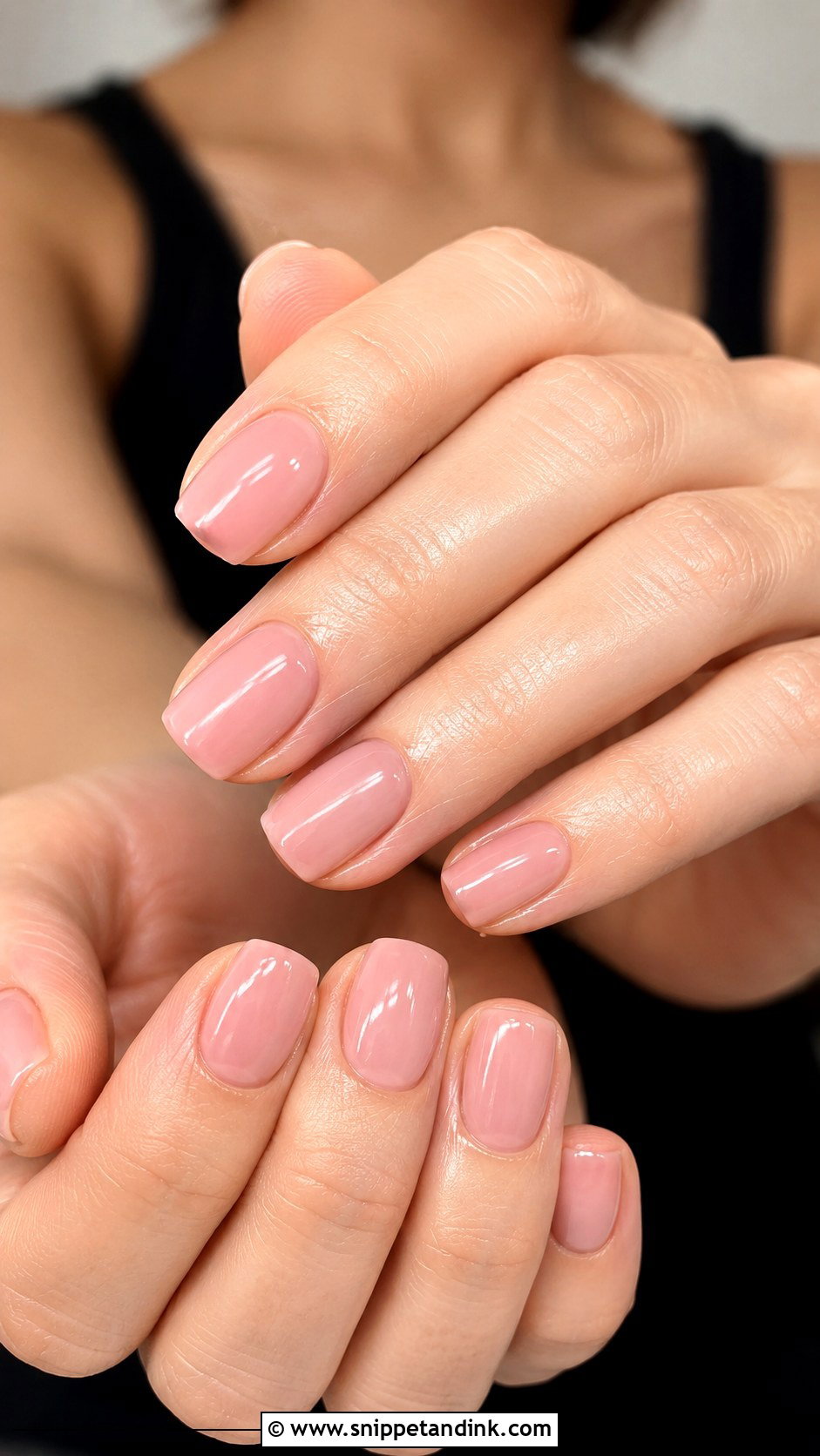 Clear Pink Gel Nail Extensions - Snippet and Ink - 20 Nail Extension for Wedding Ideas
