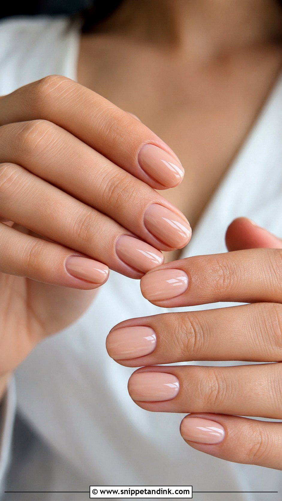 Clear Pink Wedding Nails - Snippet and Ink - 30 Simple Wedding Nails