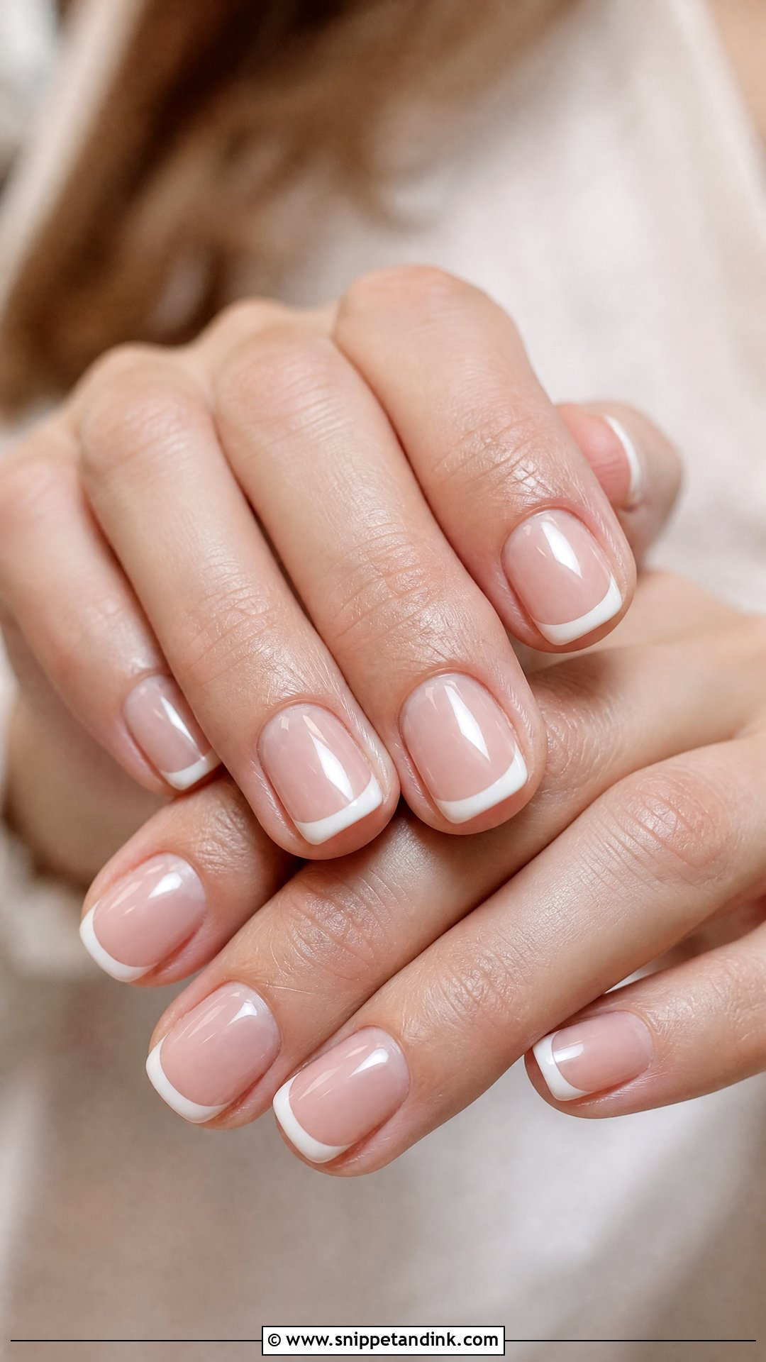 Clear Wedding Nails With White Tips - Snippet and Ink - 25 Cute Wedding Nails