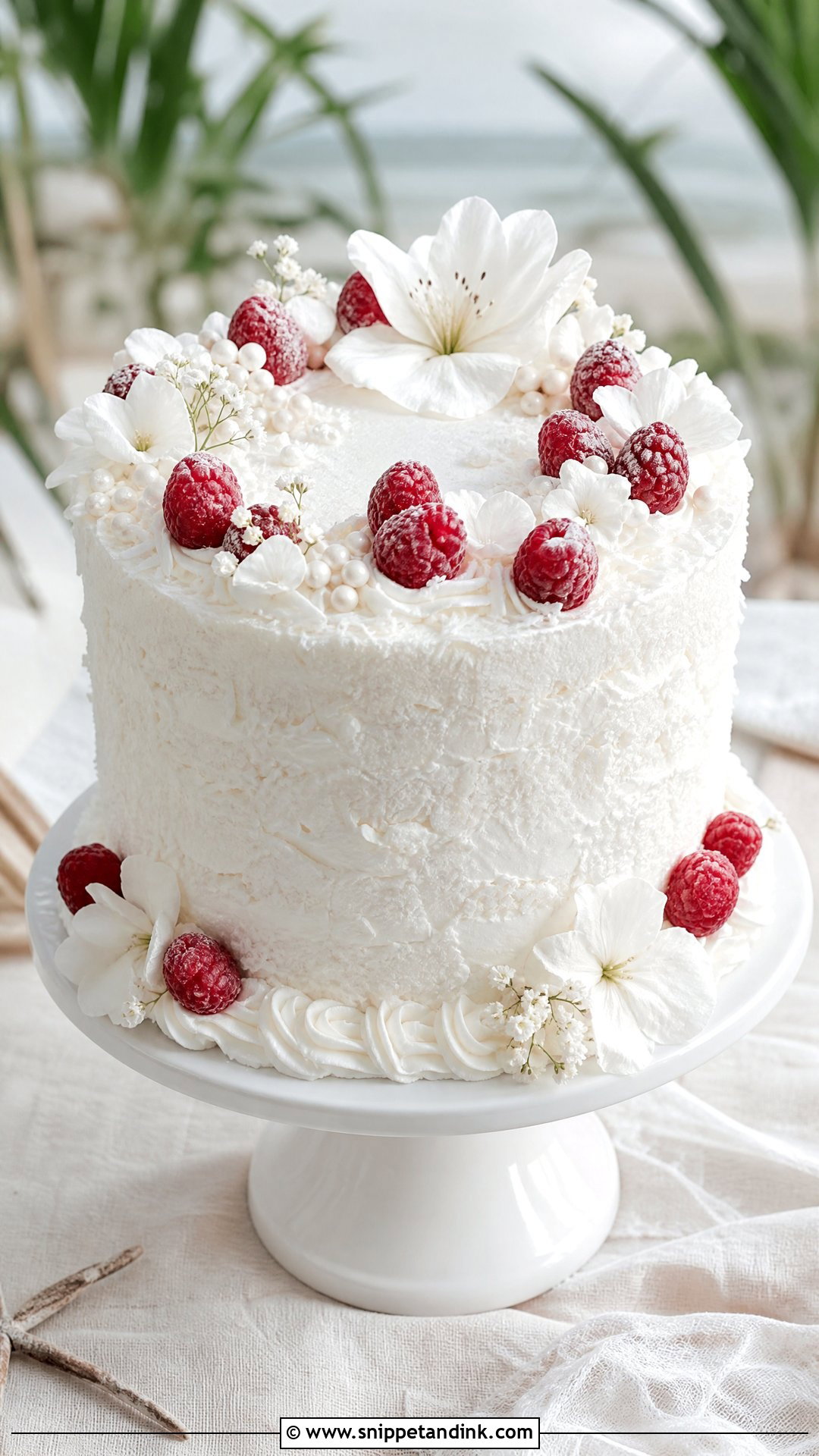 Coconut Anniversary Cake - Snippet and Ink - 35 Anniversary Cake Ideas