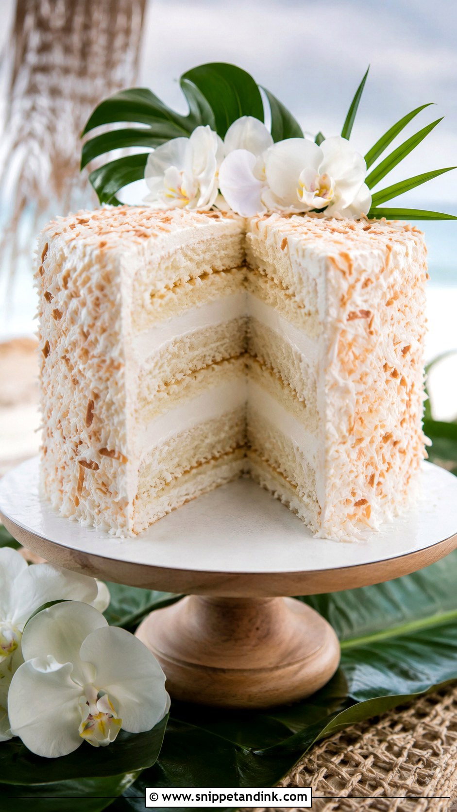Coconut Haupia Hawaii Wedding Cake - Snippet and Ink - 20 Hawaii Wedding Cake Recipe