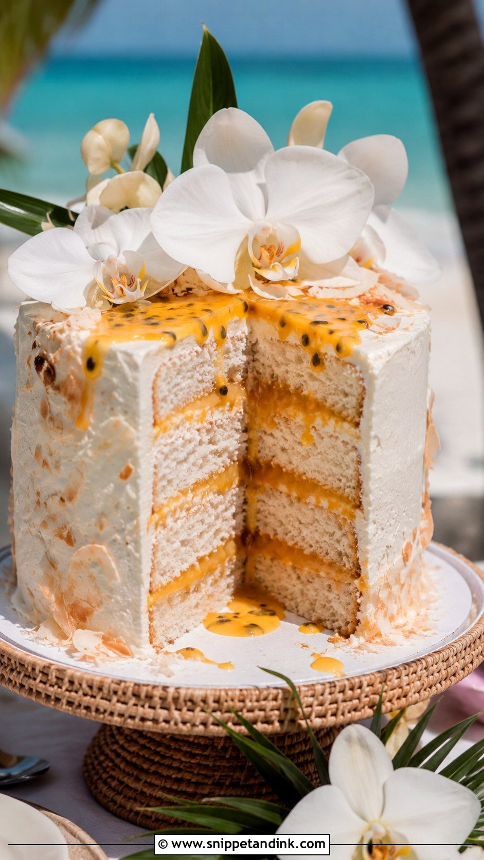 Coconut Passion Fruit Wedding Cake - Snippet and Ink - 20 Popular Cake Flavors for Wedding