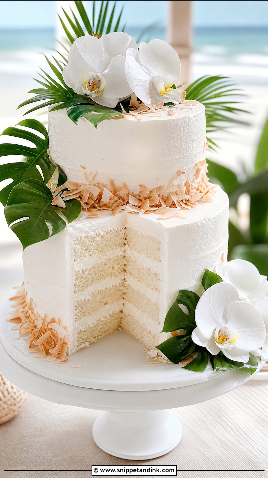 Coconut Wedding Cake - Snippet and Ink - 20 Wedding Cake Flavors