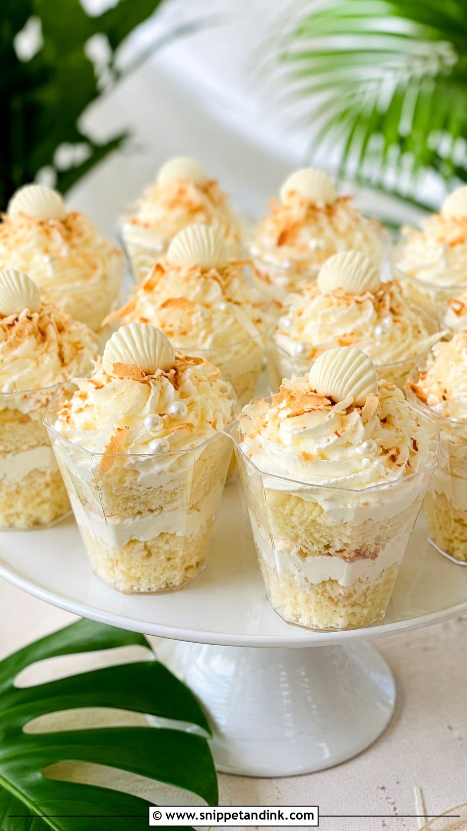 Coconut Wedding Cake Cups - Snippet and Ink - 20 Cake Cups Ideas for Wedding