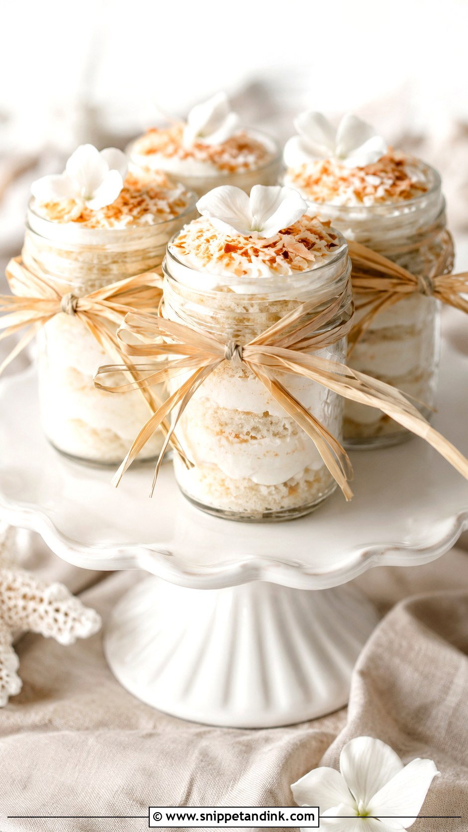 Coconut Wedding Cake Jars - Snippet and Ink - 30 Wedding Cake Jars
