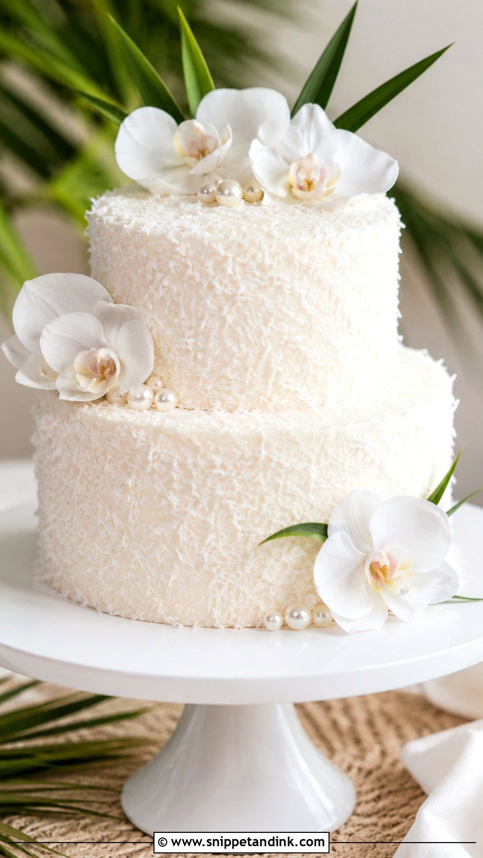 Coconut Wedding Cake - Snippet and Ink - 20 Classic Wedding Cake Recipe