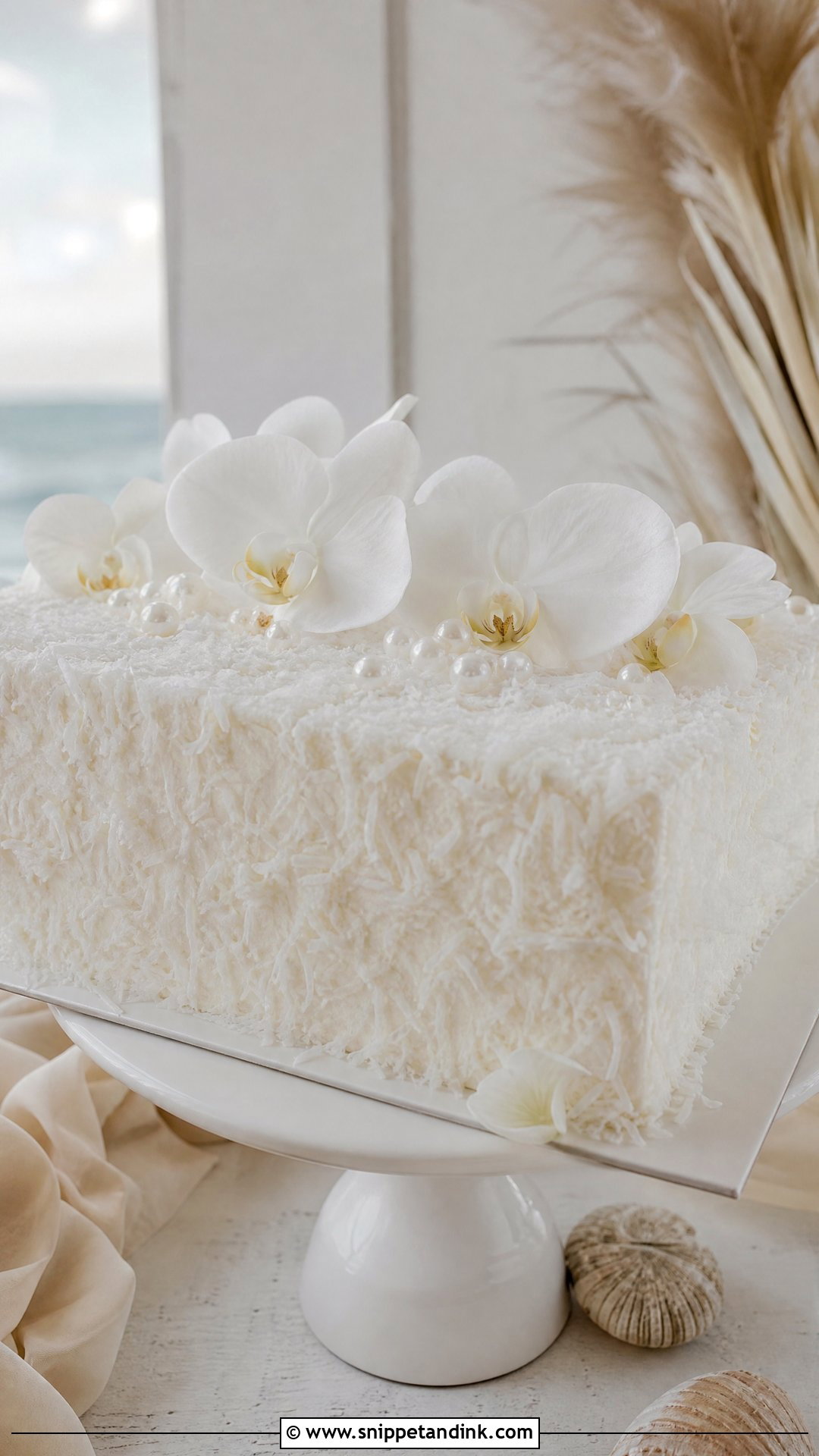 Coconut Wedding Sheet Cake - Snippet and Ink - 20 Wedding Sheet Cakes