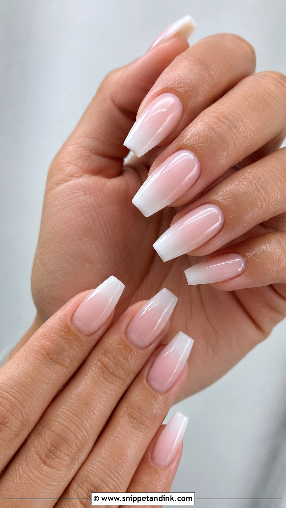 Coffin Acrylic Wedding Nails - Snippet and Ink - 20 Acrylic Nails for Wedding