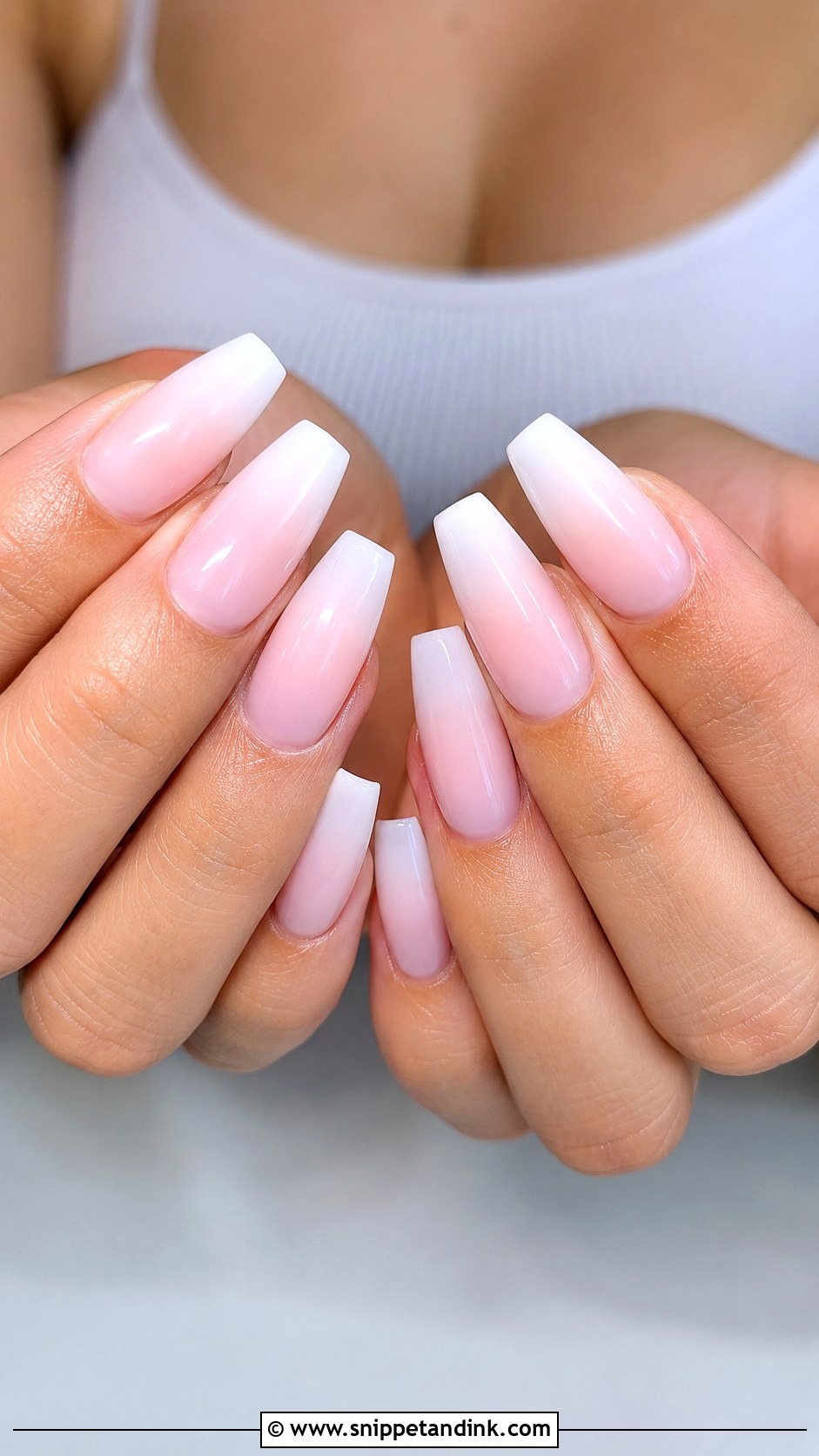 Coffin Bridal Dip Nails - Snippet and Ink - 20 Bridal Dip Nails