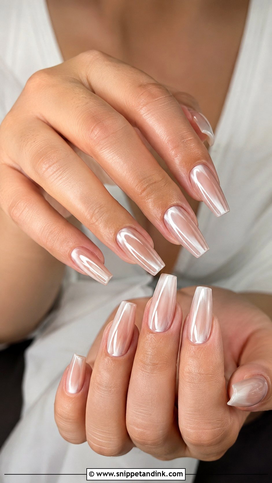Coffin Bridal Gel Nails - Snippet and Ink - 20 Bridal Gel Nails Wedding Brides