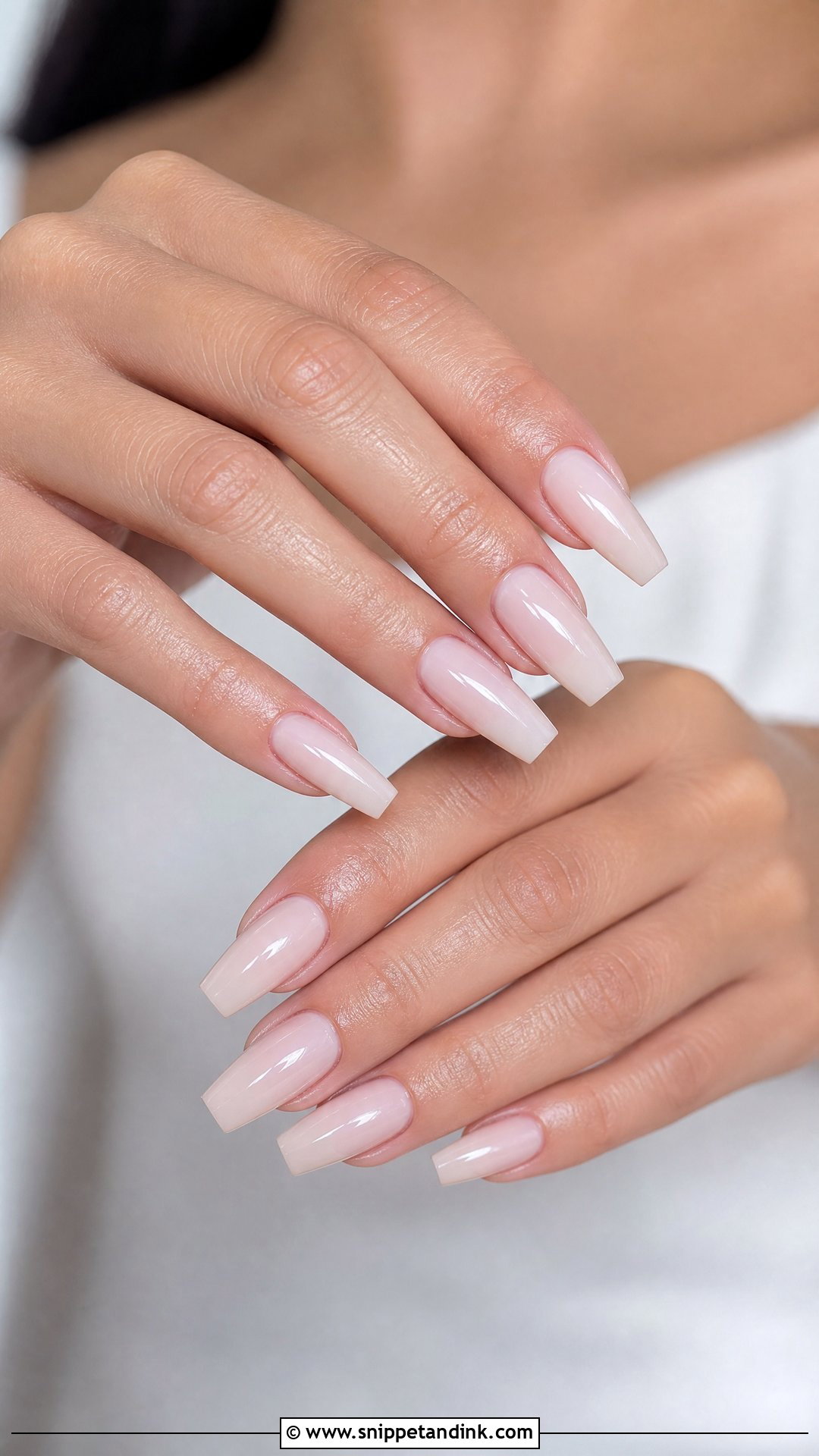 Coffin Bridal Gel Nails - Snippet and Ink - 25 Bridal Gel Nails