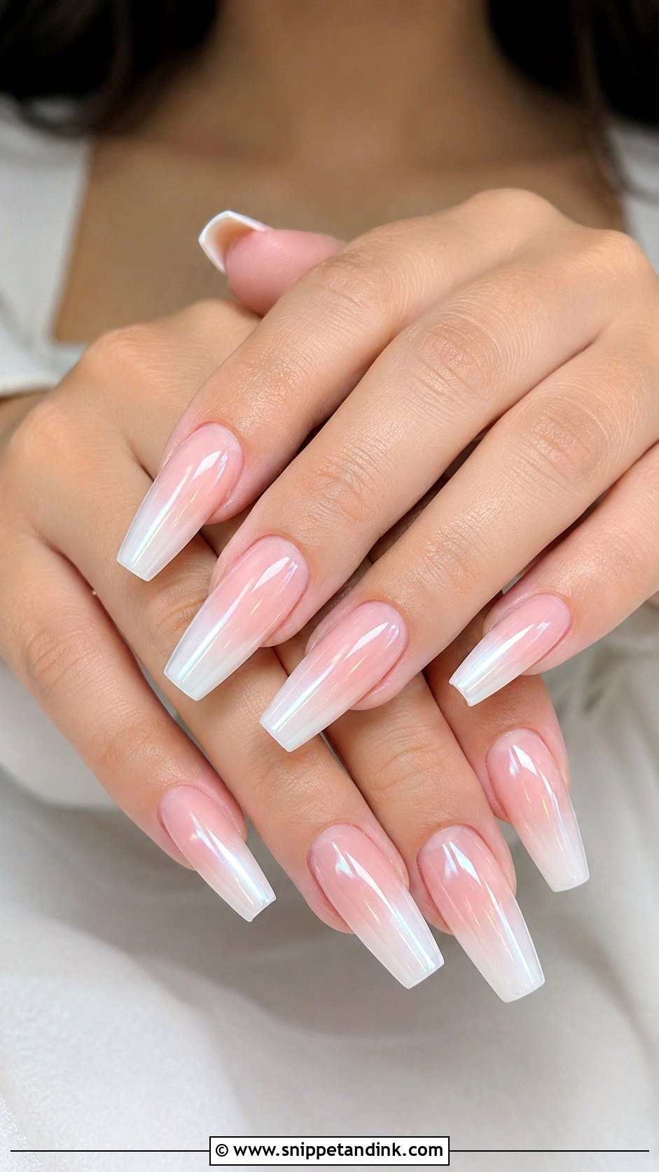 Coffin Bridal Nail Extensions - Snippet and Ink - 30 Bridal Nail Extension Designs