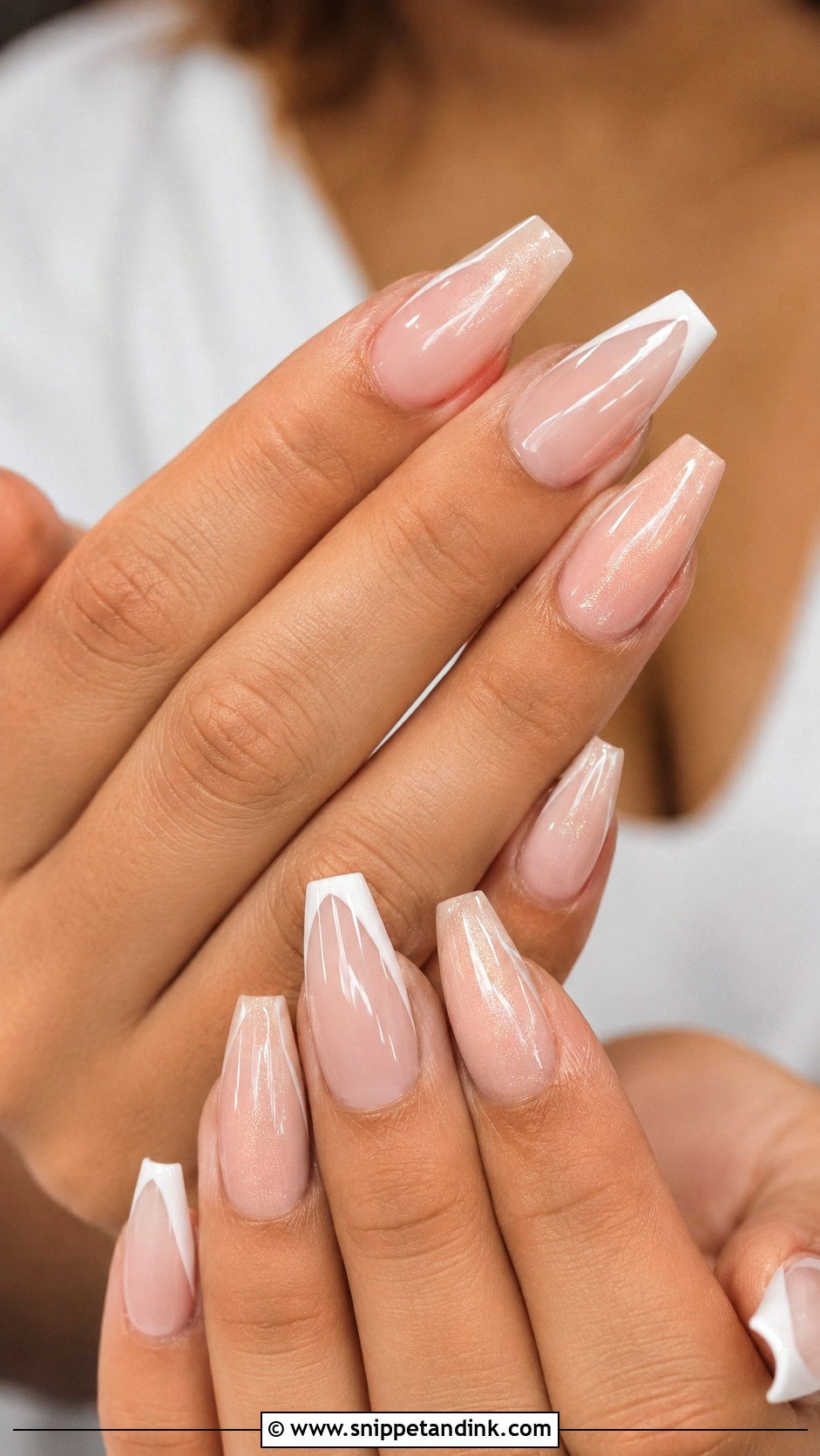 Coffin Bridal Nail Extensions - Snippet and Ink - 20 Bridal Nail Extensions Brides Ideas