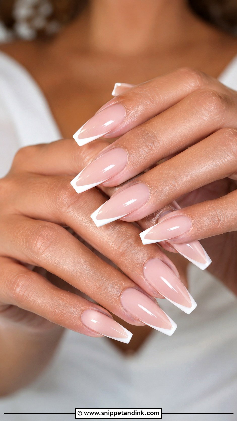 Coffin Bridal Nails - Snippet and Ink - 30 Elegant Bridal Nails Wedding