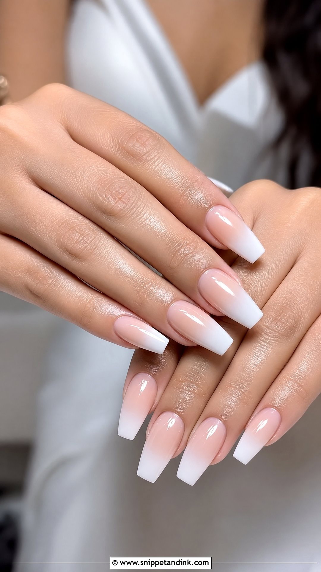 Coffin Bridal Nails - Snippet and Ink - 35 Classy Bridal Wedding Nails for Bride