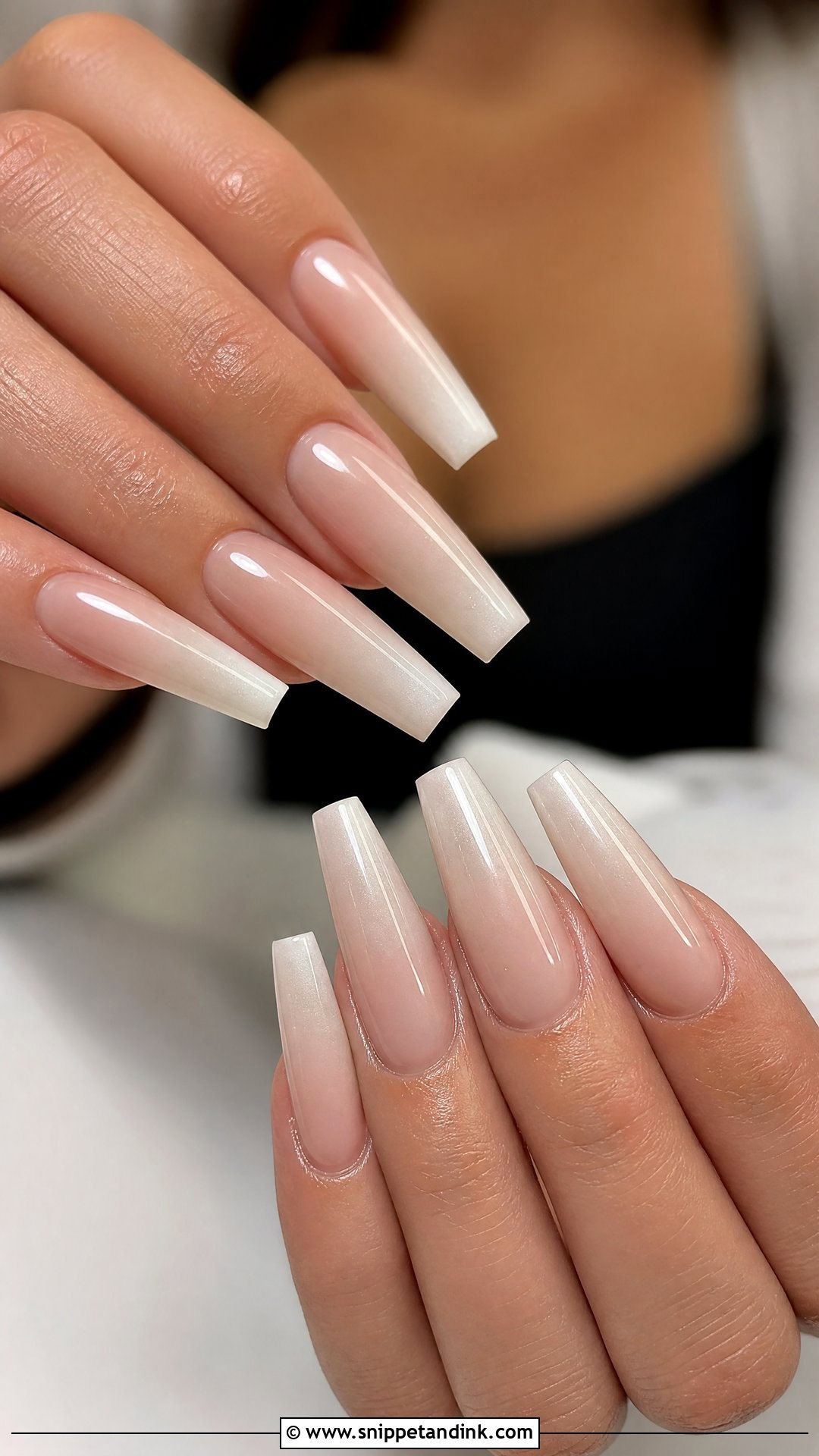 Coffin Bridal Nails - Snippet and Ink - 25 Bridal Nails 2025