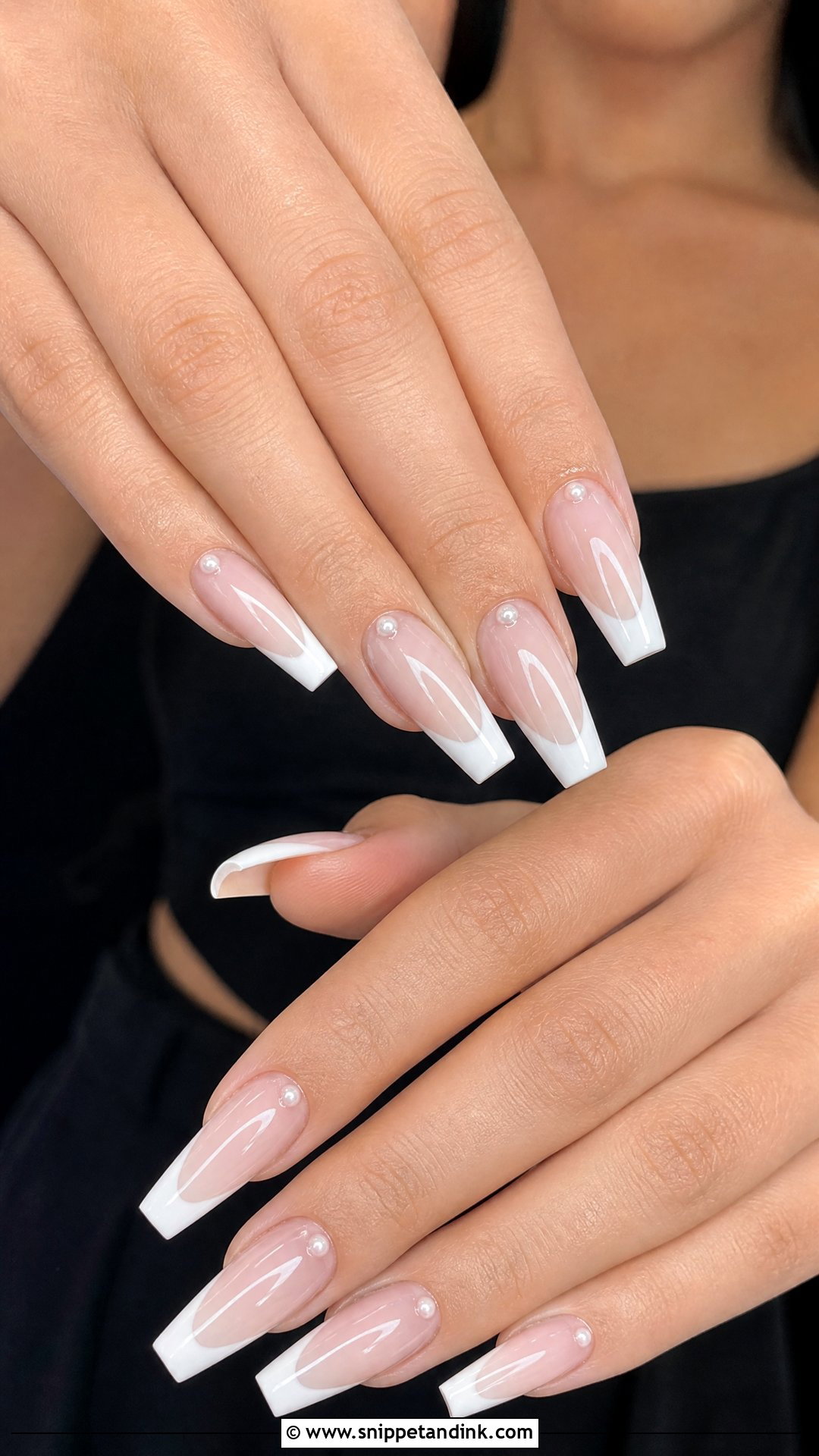 Coffin Bridal Nails - Snippet and Ink - 25 Bridal Nails Ideas