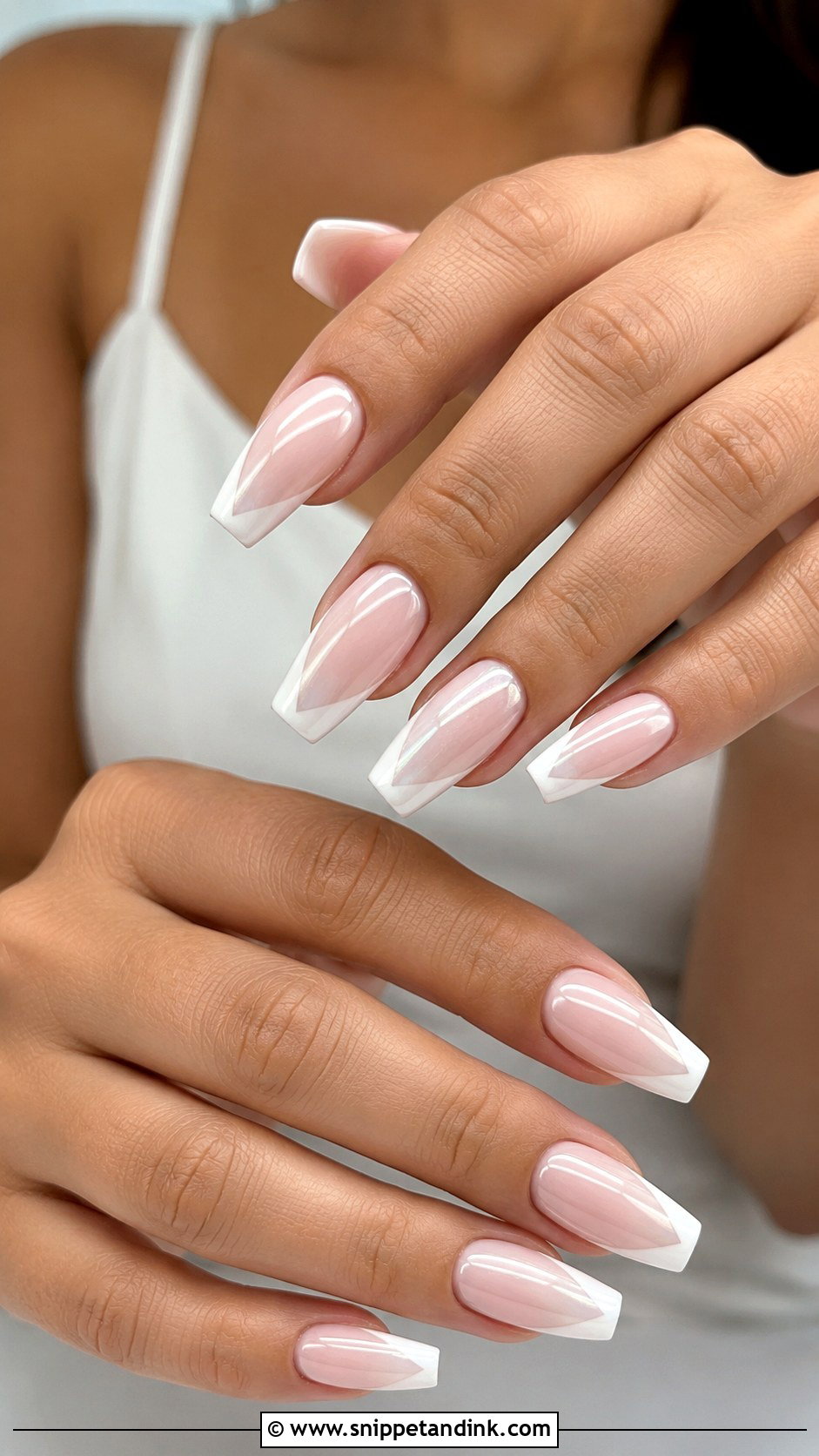Coffin Bride Nail Extension - Snippet and Ink - 20 Nail Extension for Bride Ideas