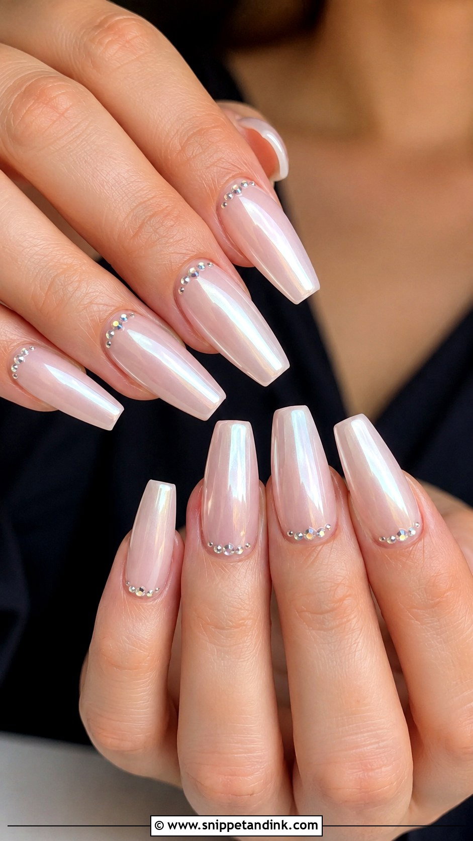 Coffin Bride Nails - Snippet and Ink - 20 Wedding Bride Nails Ideas