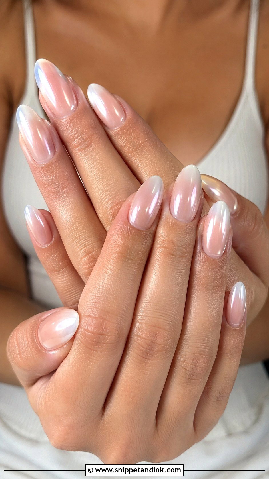 Coffin Chrome Wedding Nails - Snippet and Ink - 20 Chrome Wedding Nails for Bride