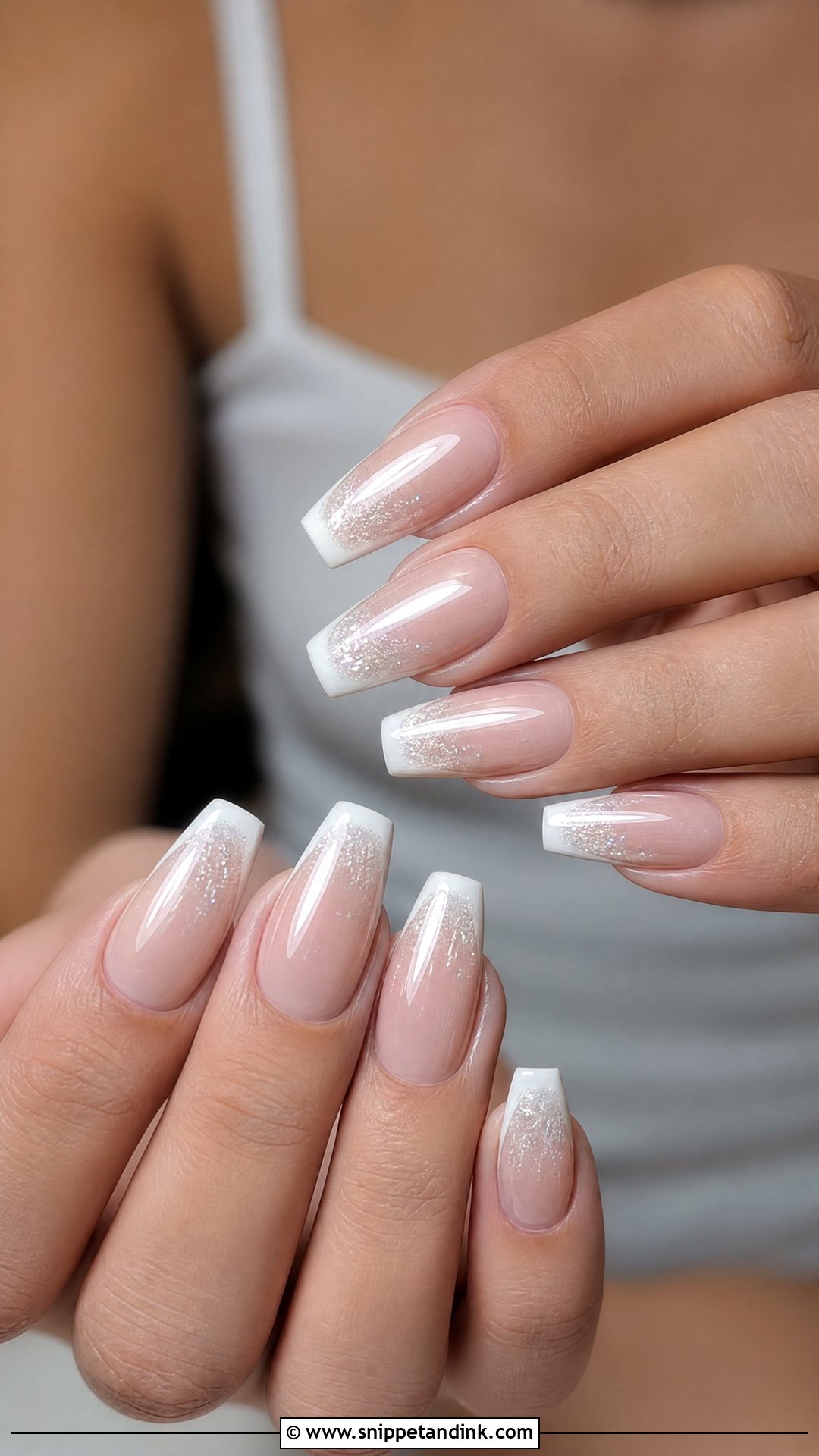 Coffin Engagement Nails - Snippet and Ink - 25 Nail Art for Engagement Brides Ideas
