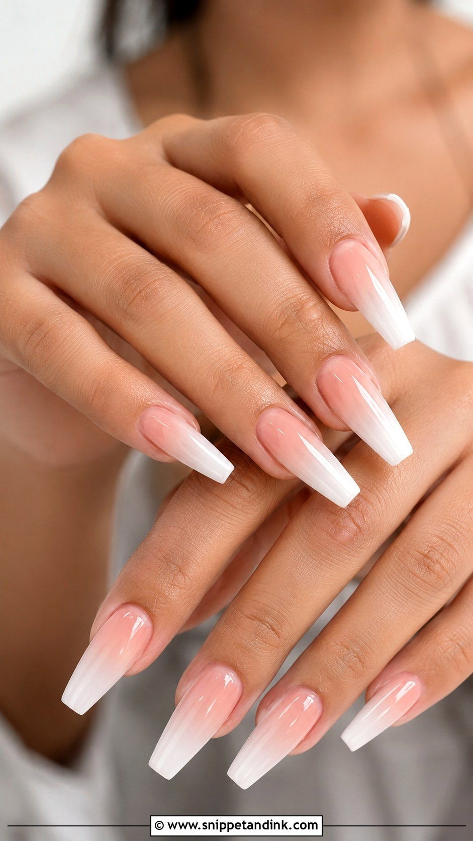Coffin Gel Wedding Nails - Snippet and Ink - 20 Gel Nails for Wedding