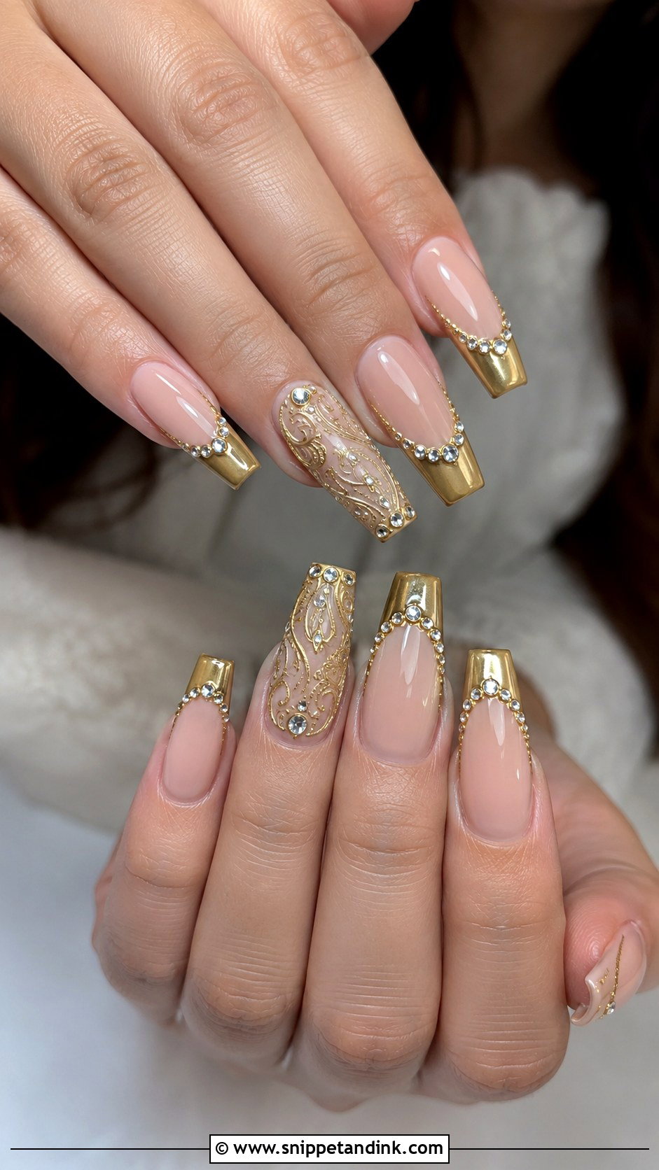 Coffin Indian Wedding Nails - Snippet and Ink - 30 Indian Wedding Nails
