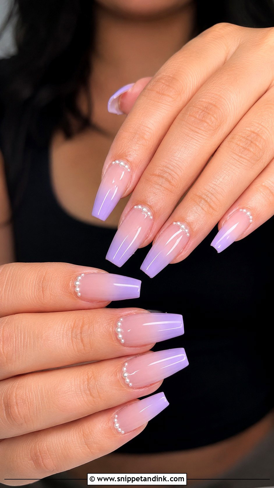 Coffin Lavender Wedding Nails - Snippet and Ink - 20 Lavender Wedding Nails