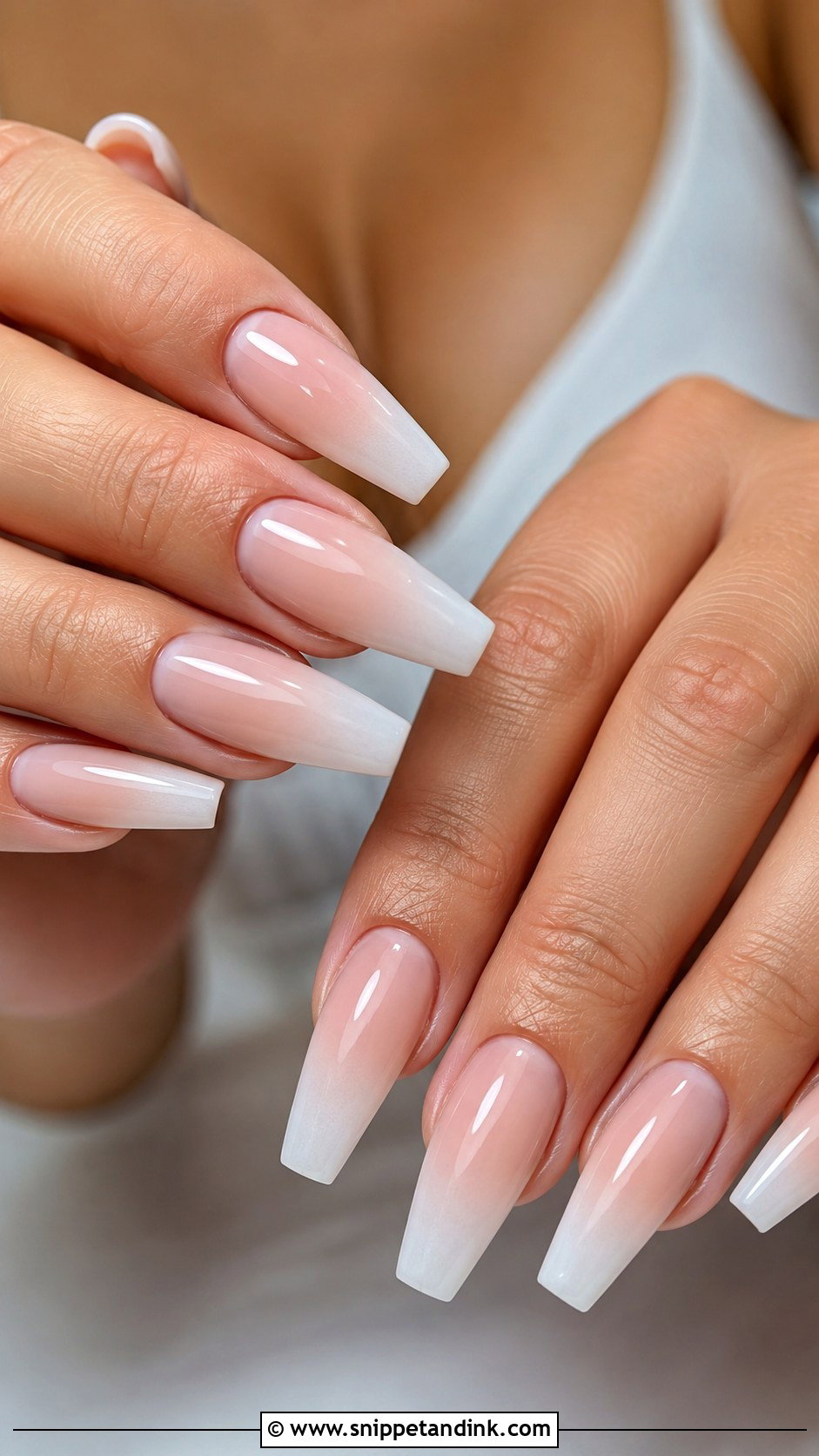 Coffin Neutral Wedding Nails - Snippet and Ink - 20 Neutral Nails for Wedding