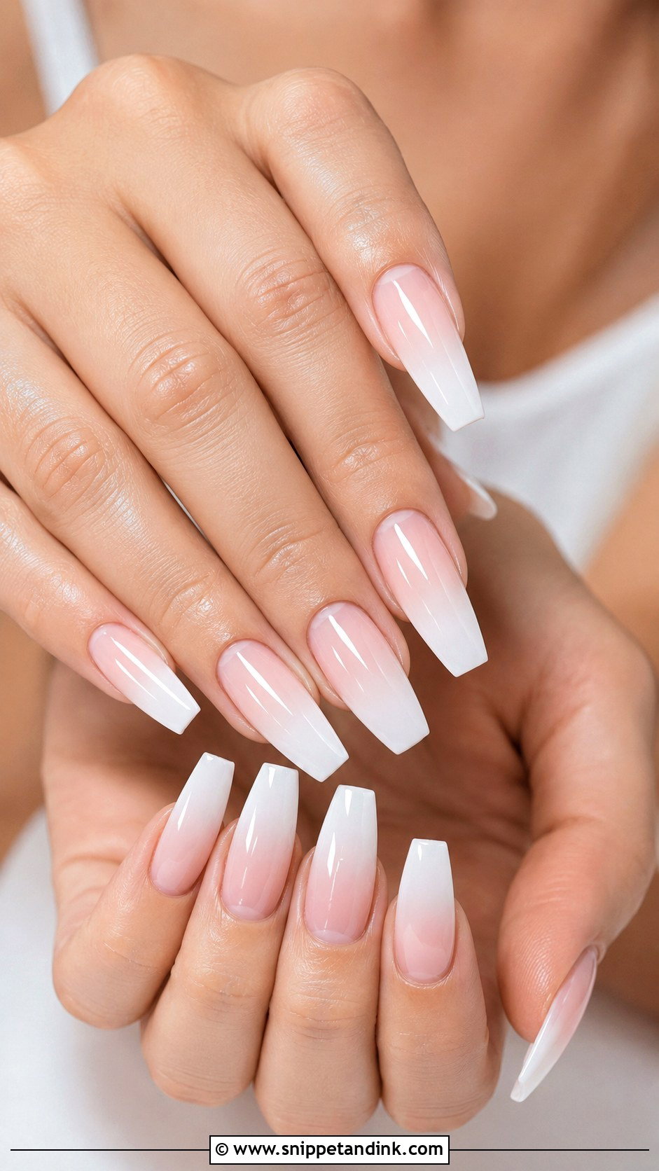 Coffin Ombre Wedding Nails - Snippet and Ink - 20 Ombre Nails for Wedding