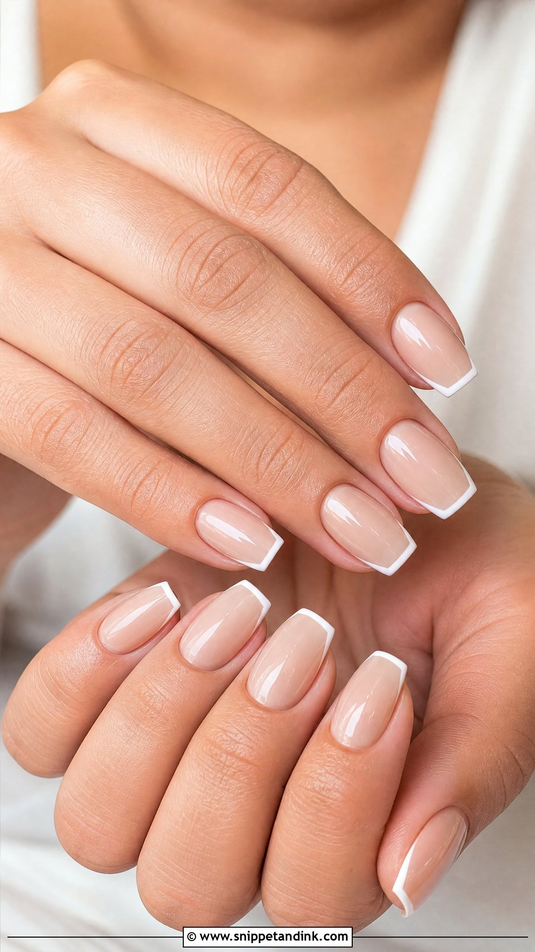 Coffin Short Bridal Nails - Snippet and Ink - 25 Short Bridal Nails