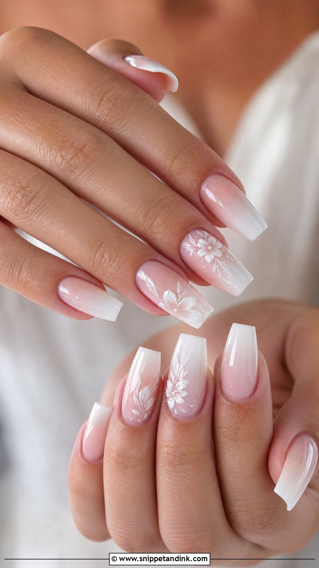 Coffin Summer Wedding Nails - Snippet and Ink - 25 Summer Wedding Nails