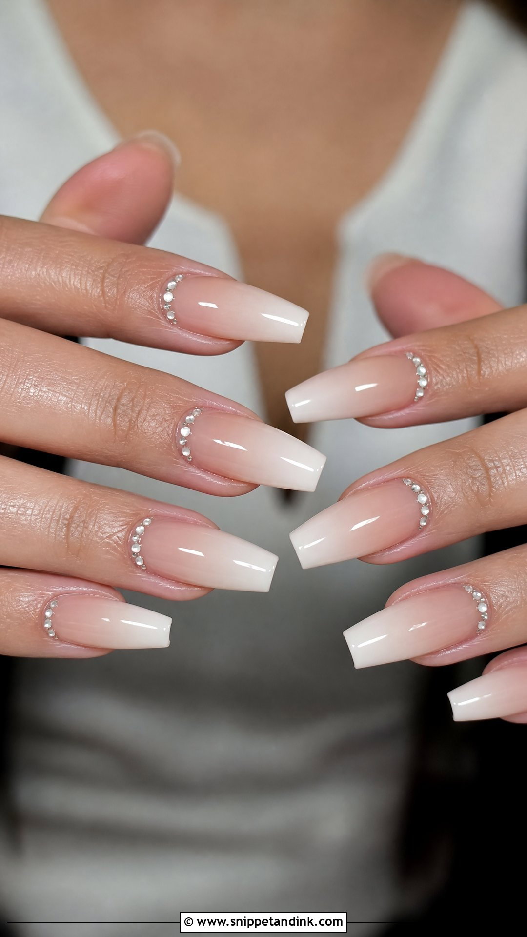 Coffin Wedding Acrylic Nails - Snippet and Ink - 25 Wedding Acrylic Nails