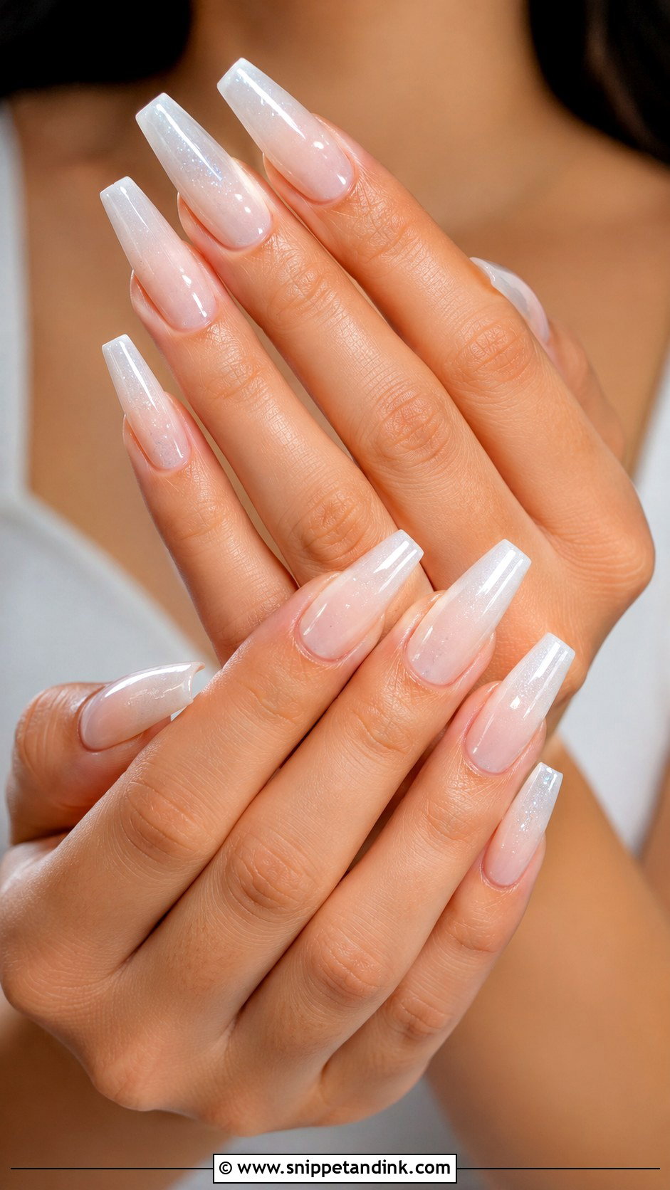 Coffin Wedding Nail Extensions - Snippet and Ink - 20 Wedding Nail Extensions Ideas