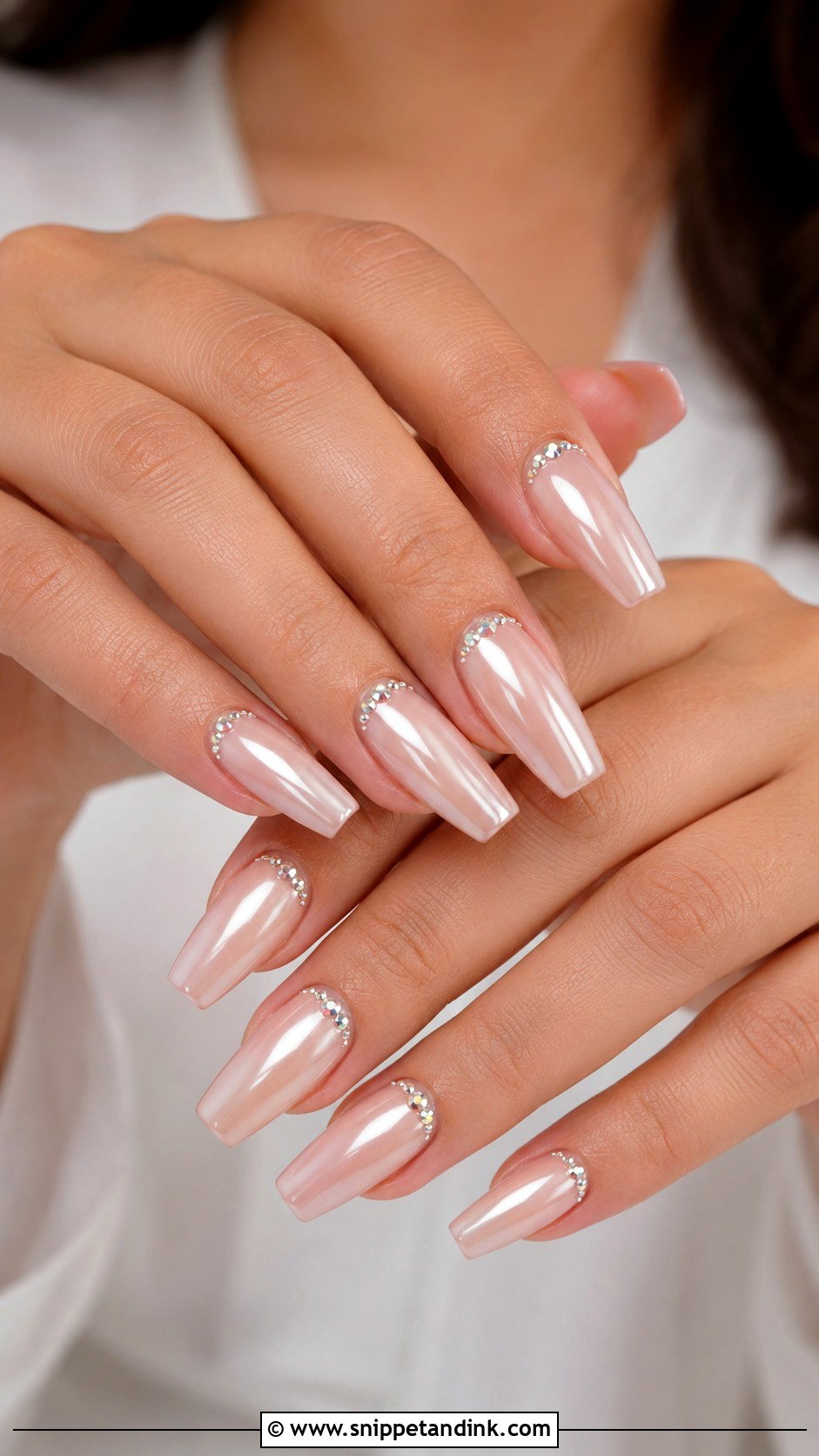 Coffin Wedding Nails - Snippet and Ink - 20 Wedding Nail Set Ideas