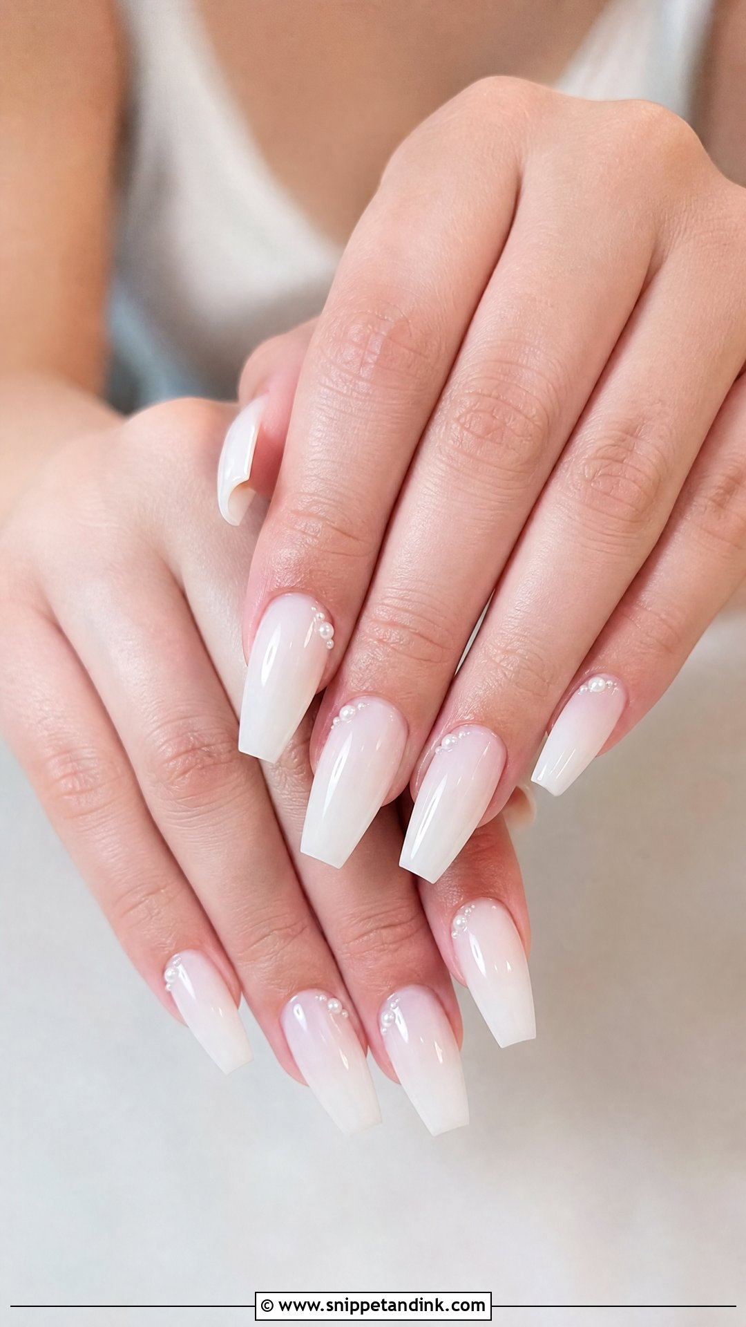 Coffin Wedding Nails - Snippet and Ink - 25 Wedding Nail Art for Bride Ideas